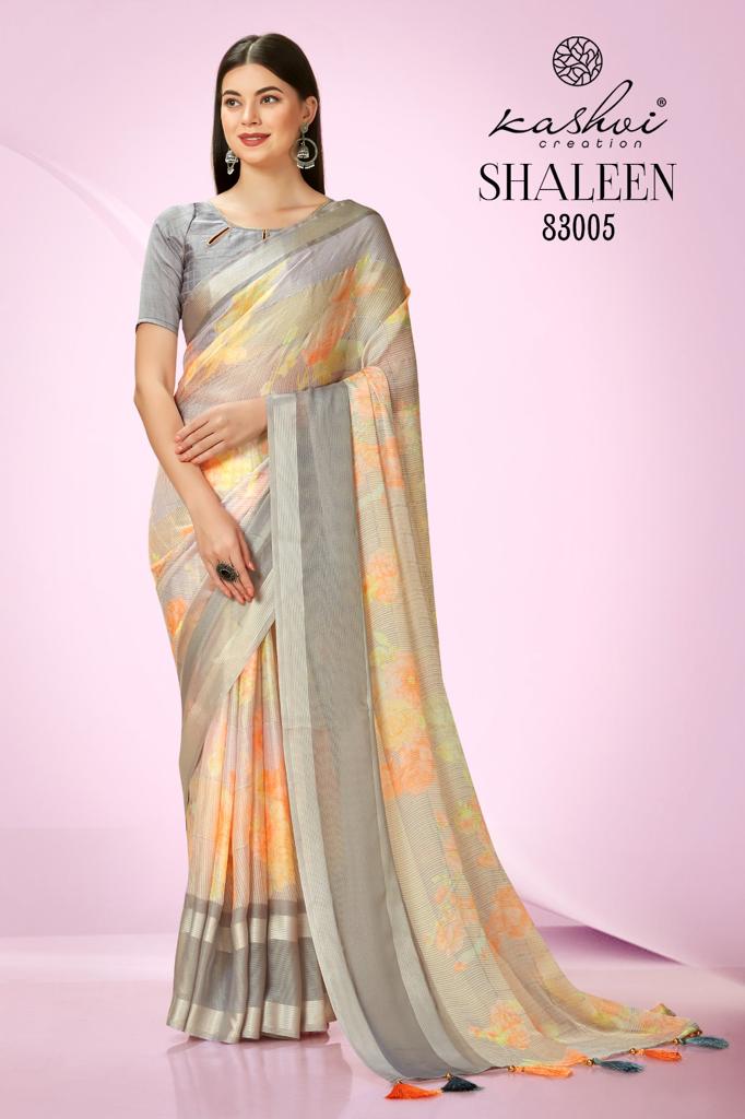 lt kashvi creation shaleen moss attractive look saree catalog