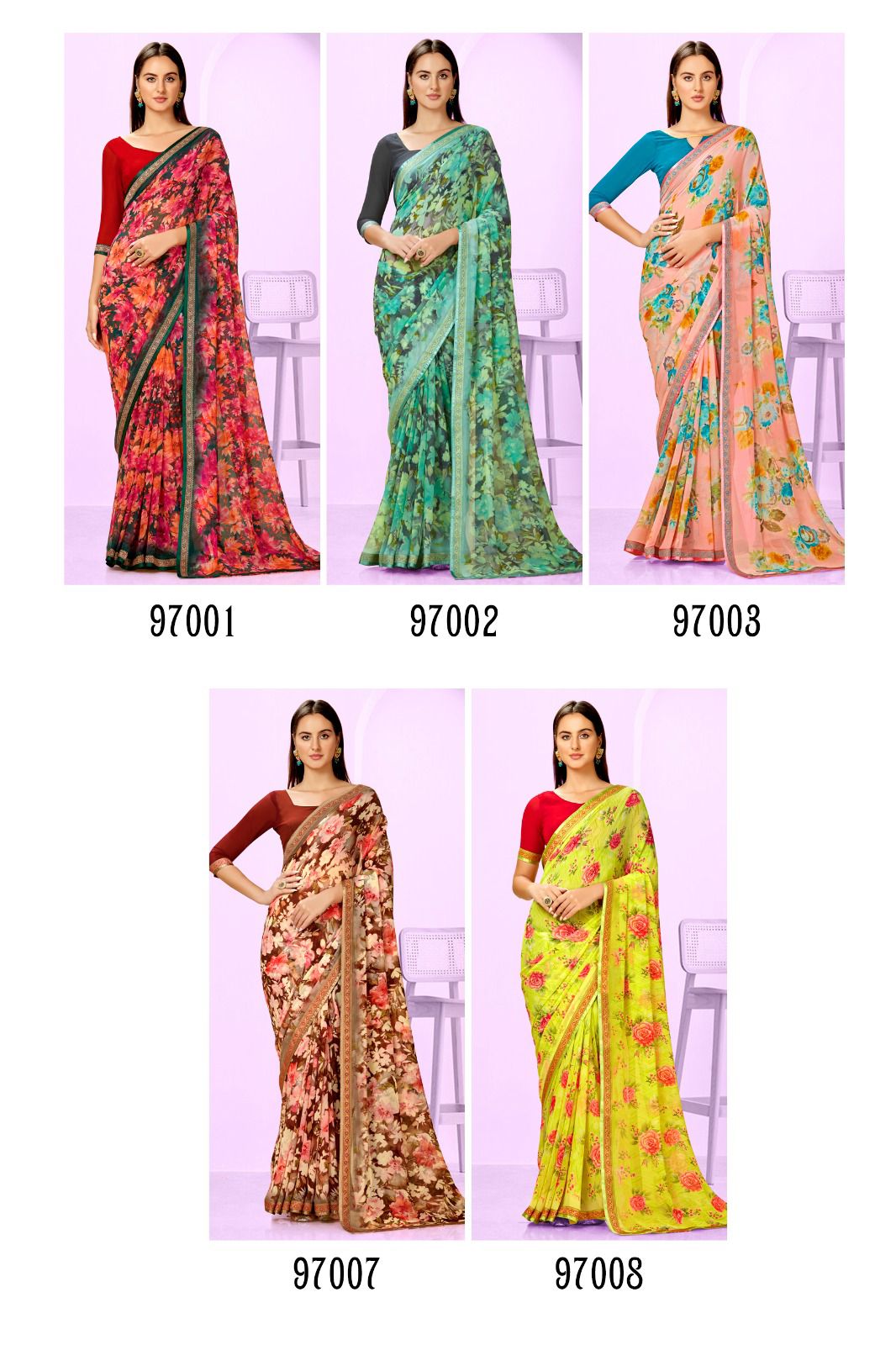 lt kashvi creation zubaida georgette exclusive print saree catalog