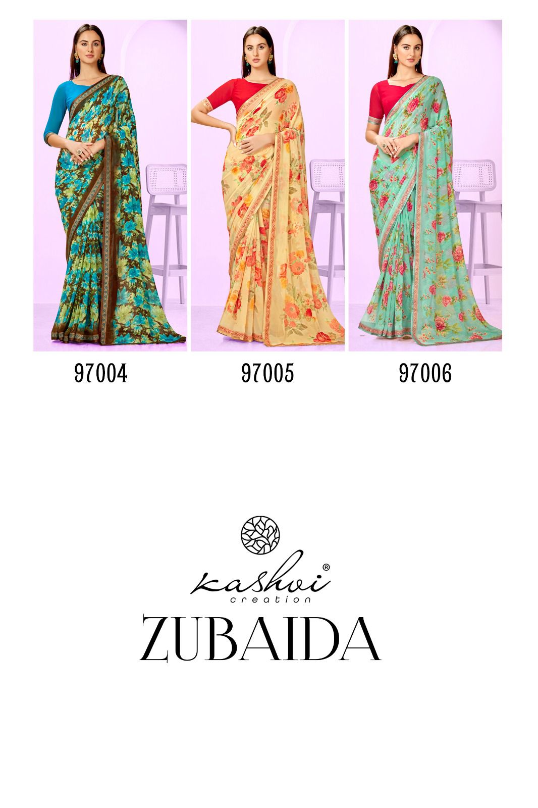 lt kashvi creation zubaida georgette exclusive print saree catalog