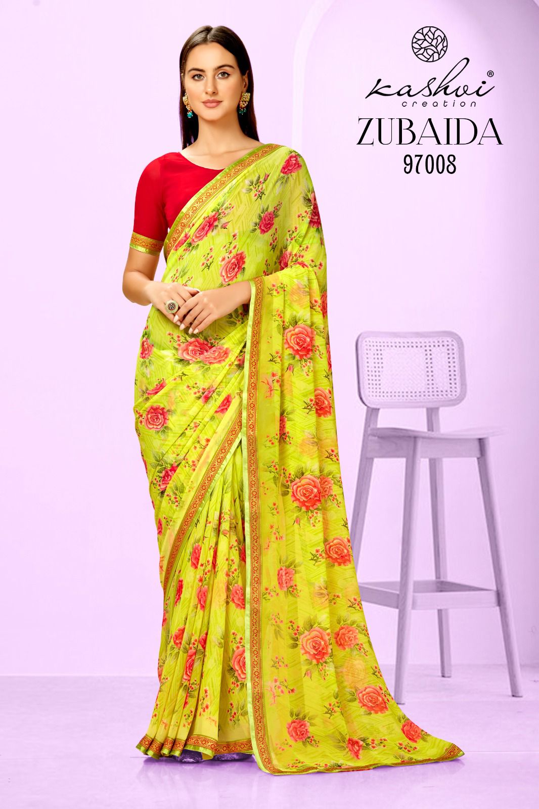 lt kashvi creation zubaida georgette exclusive print saree catalog