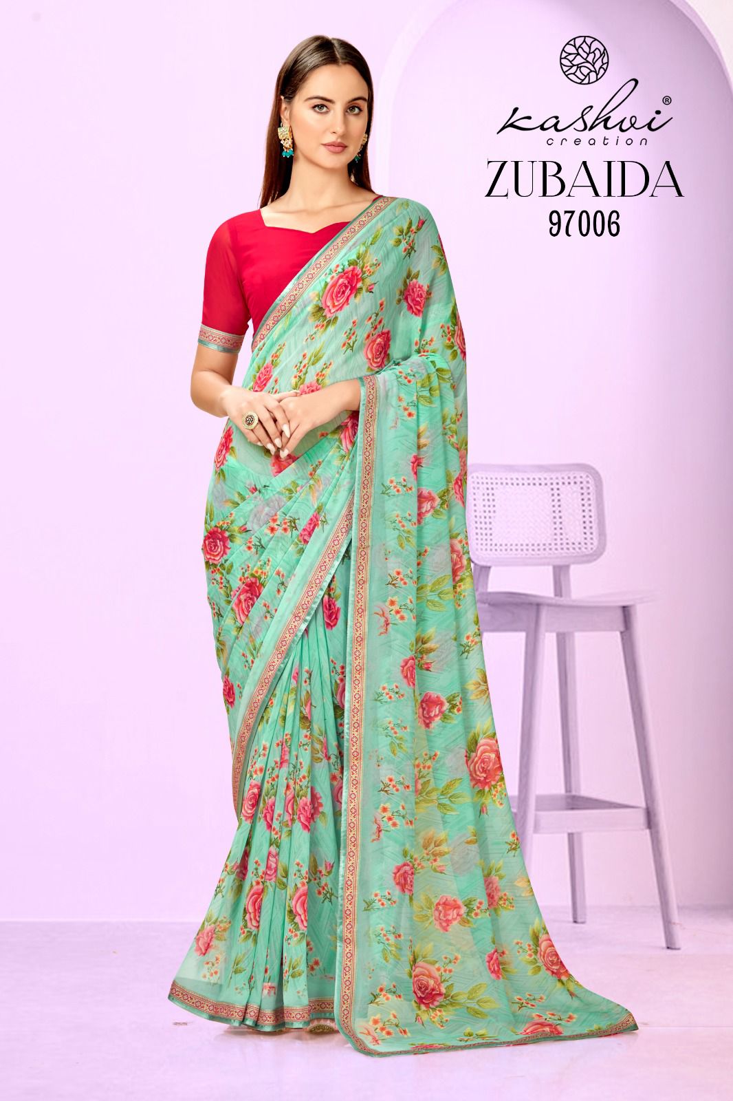 lt kashvi creation zubaida georgette exclusive print saree catalog