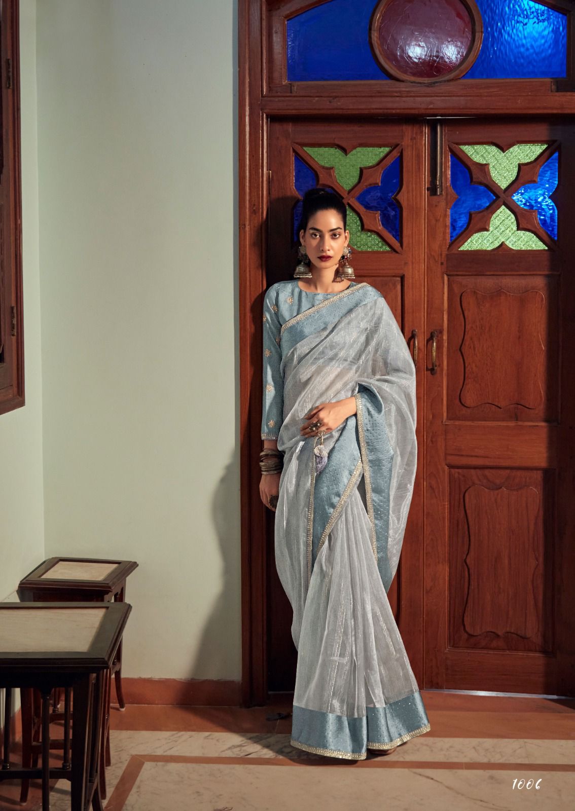 lt kashvi cretion sangam organza decent look saree catalog