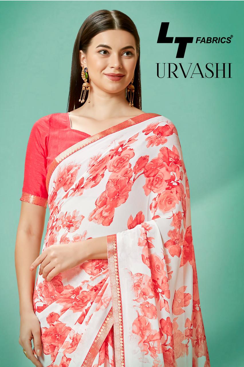 lt kasvi creation urvashi micro decent look saree catalog