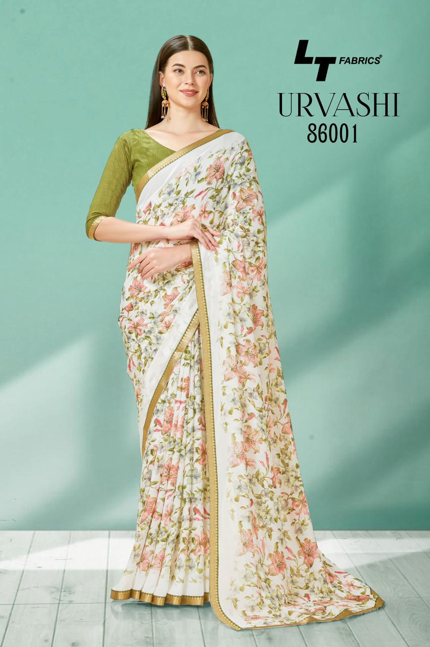 lt kasvi creation urvashi micro decent look saree catalog