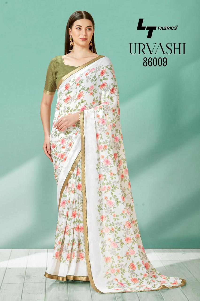 lt kasvi creation urvashi micro decent look saree catalog