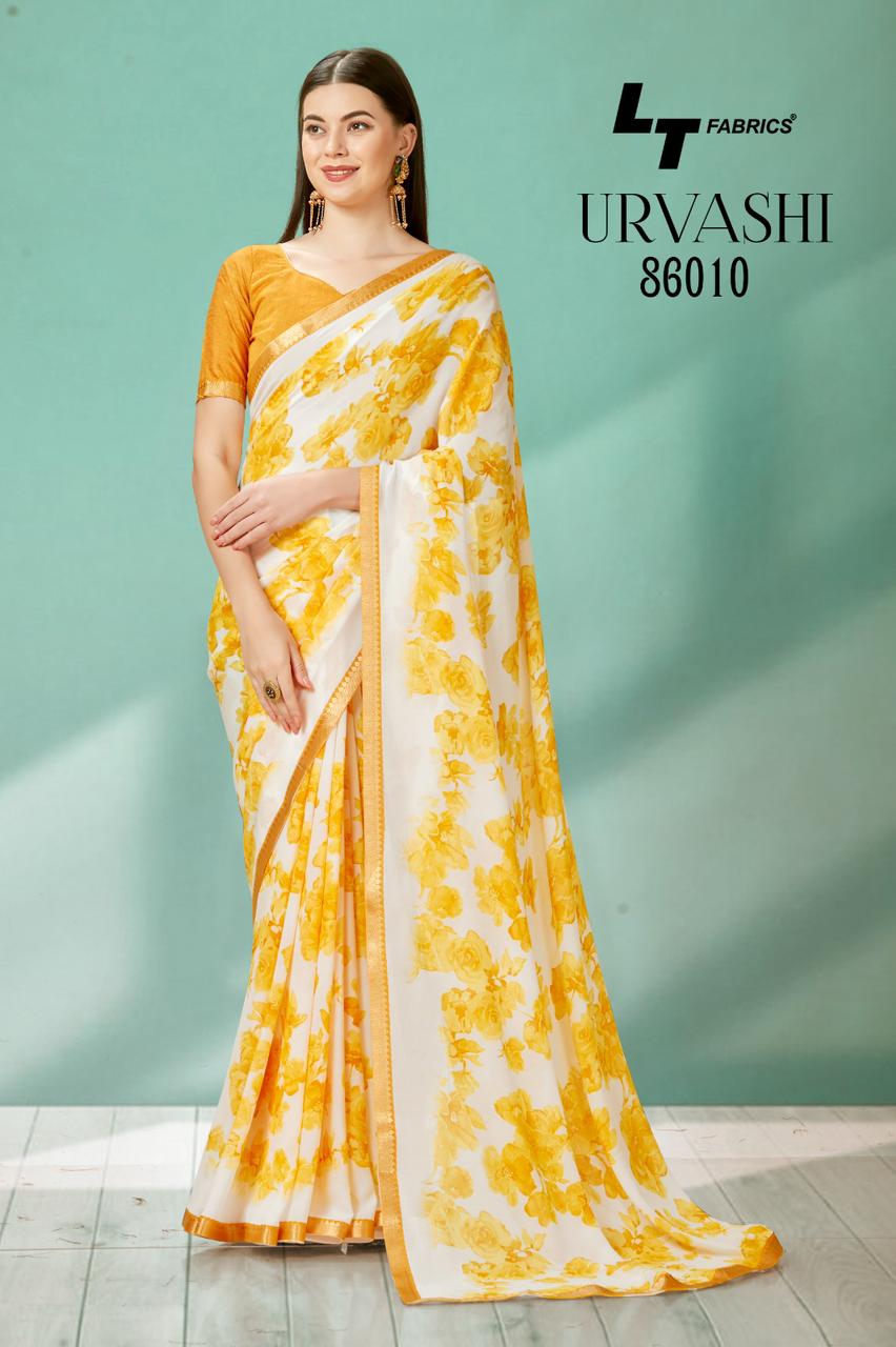 lt kasvi creation urvashi micro decent look saree catalog