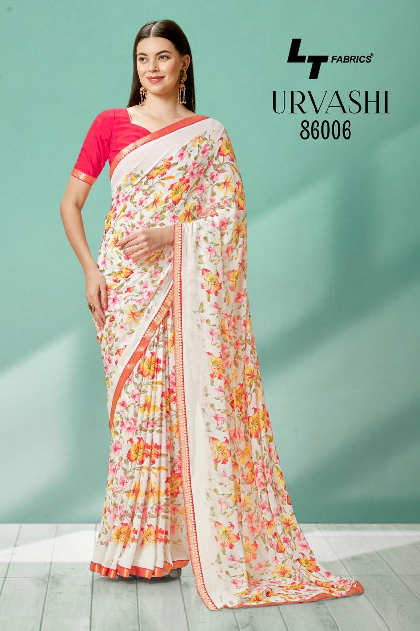 lt kasvi creation urvashi micro decent look saree catalog