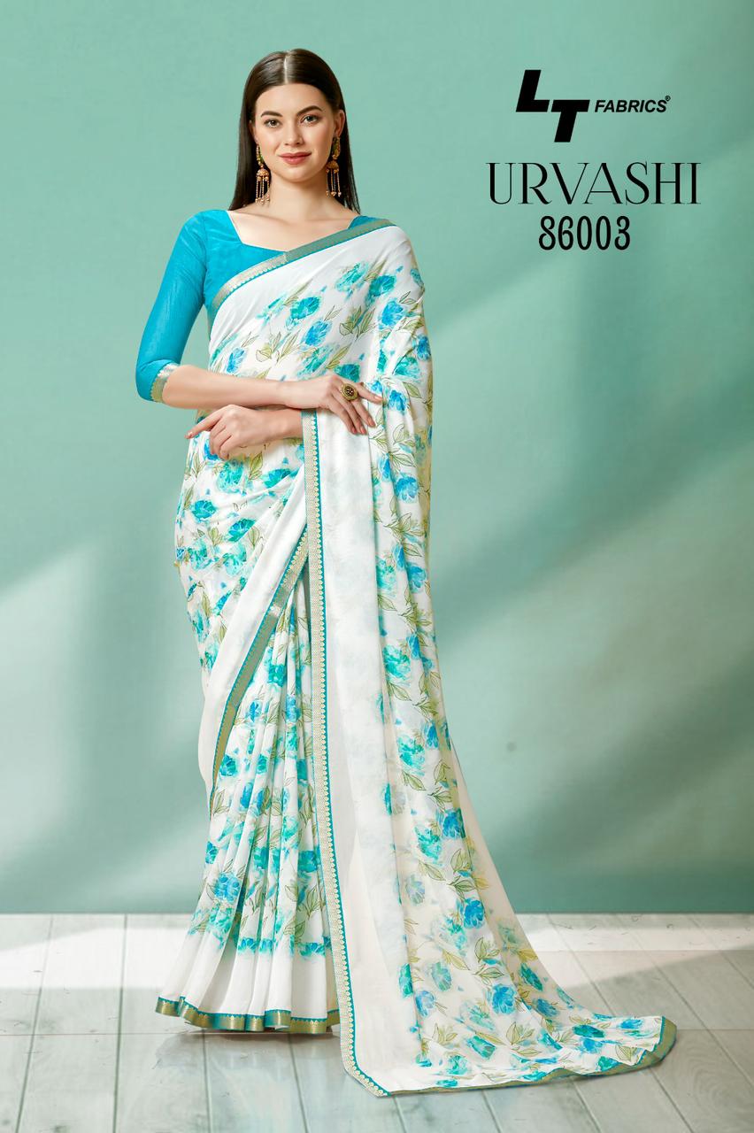 lt kasvi creation urvashi micro decent look saree catalog