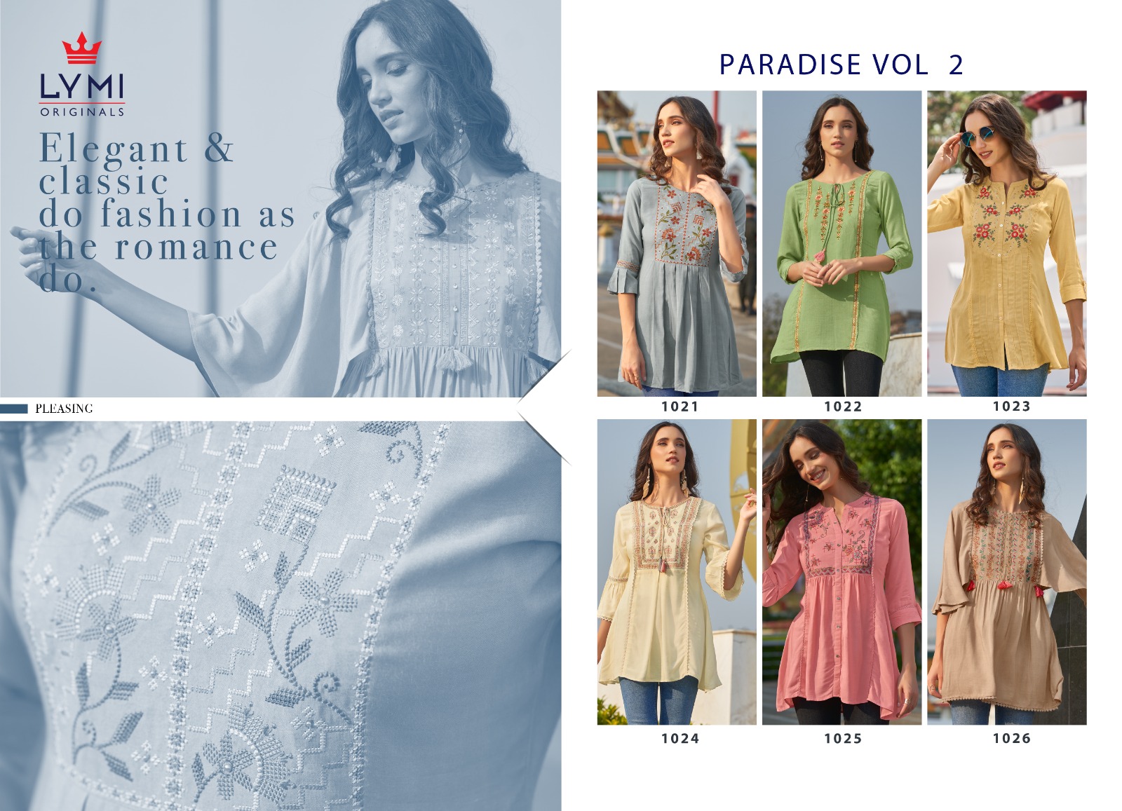 lymi paradise vol 2 rayon elegant kurti catalog