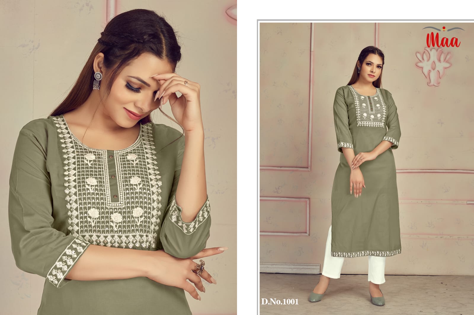 maa creation meraki mul cotton exclusive look kurti catalog