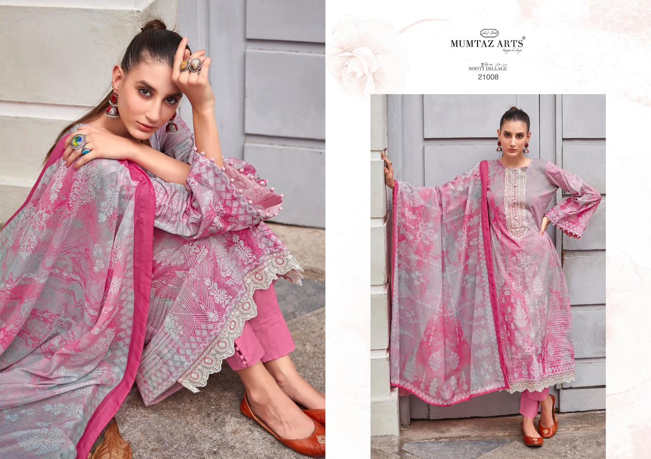 mumtaz art sooti dhage lawn camric catchy look salwar suit catalog