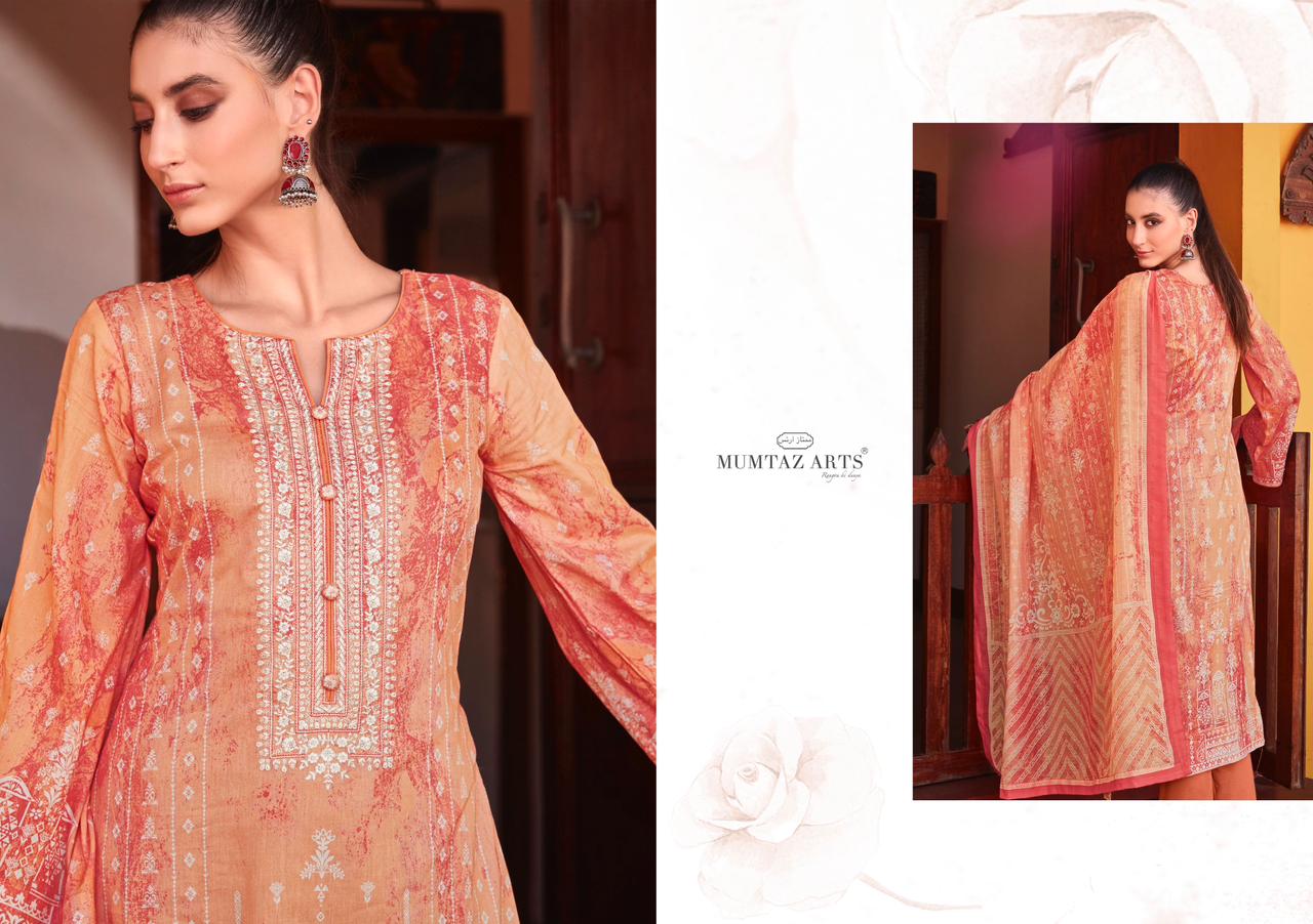 mumtaz art sooti dhage lawn camric catchy look salwar suit catalog