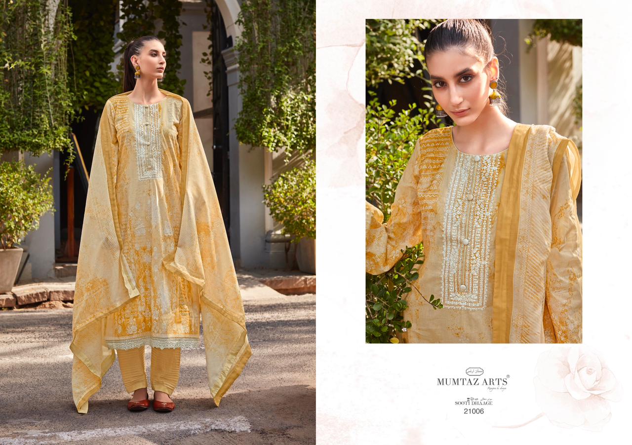 mumtaz art sooti dhage lawn camric catchy look salwar suit catalog