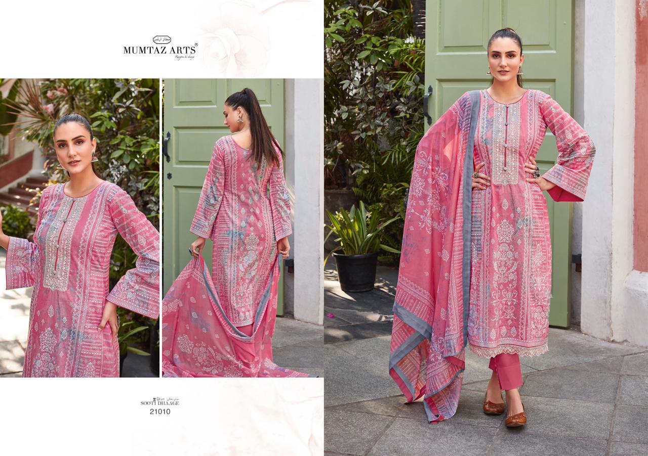 mumtaz art sooti dhage lawn camric catchy look salwar suit catalog