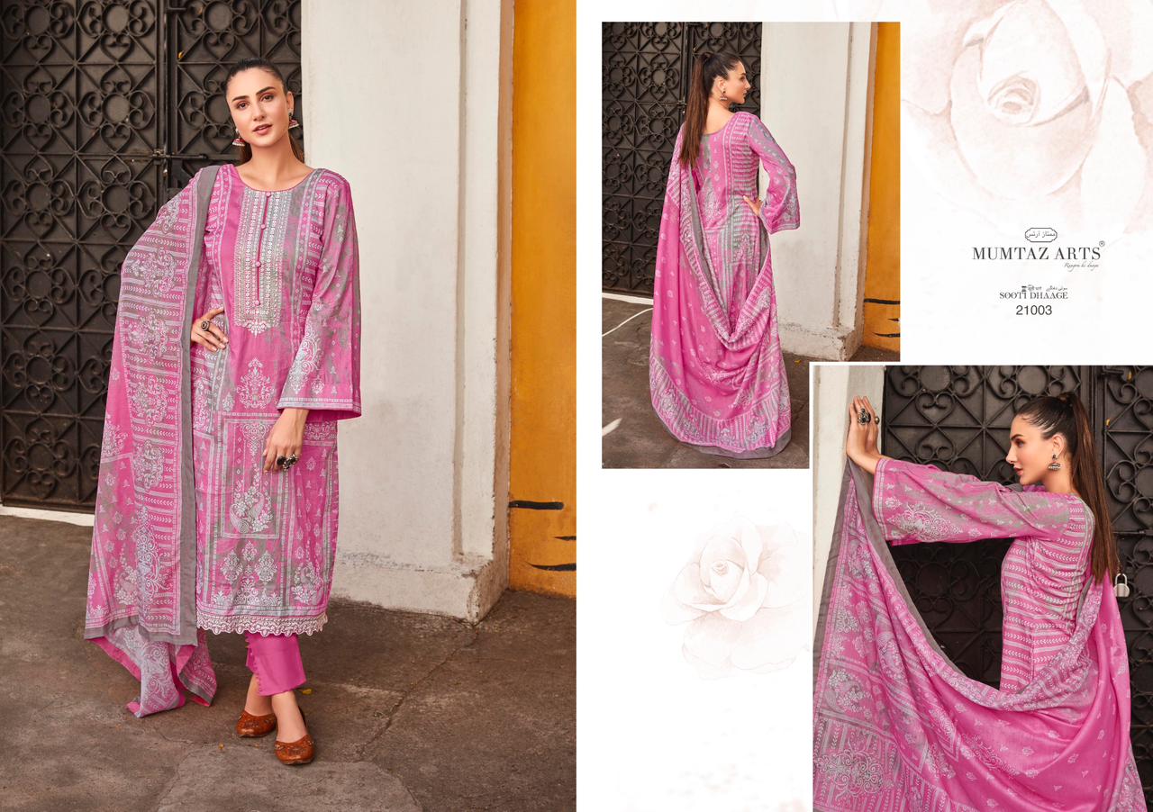 mumtaz art sooti dhage lawn camric catchy look salwar suit catalog