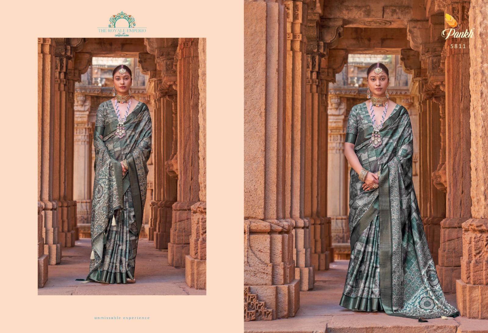 pink lotus pankh Karvaah vol 1 gotta silk catchy look saree catalog