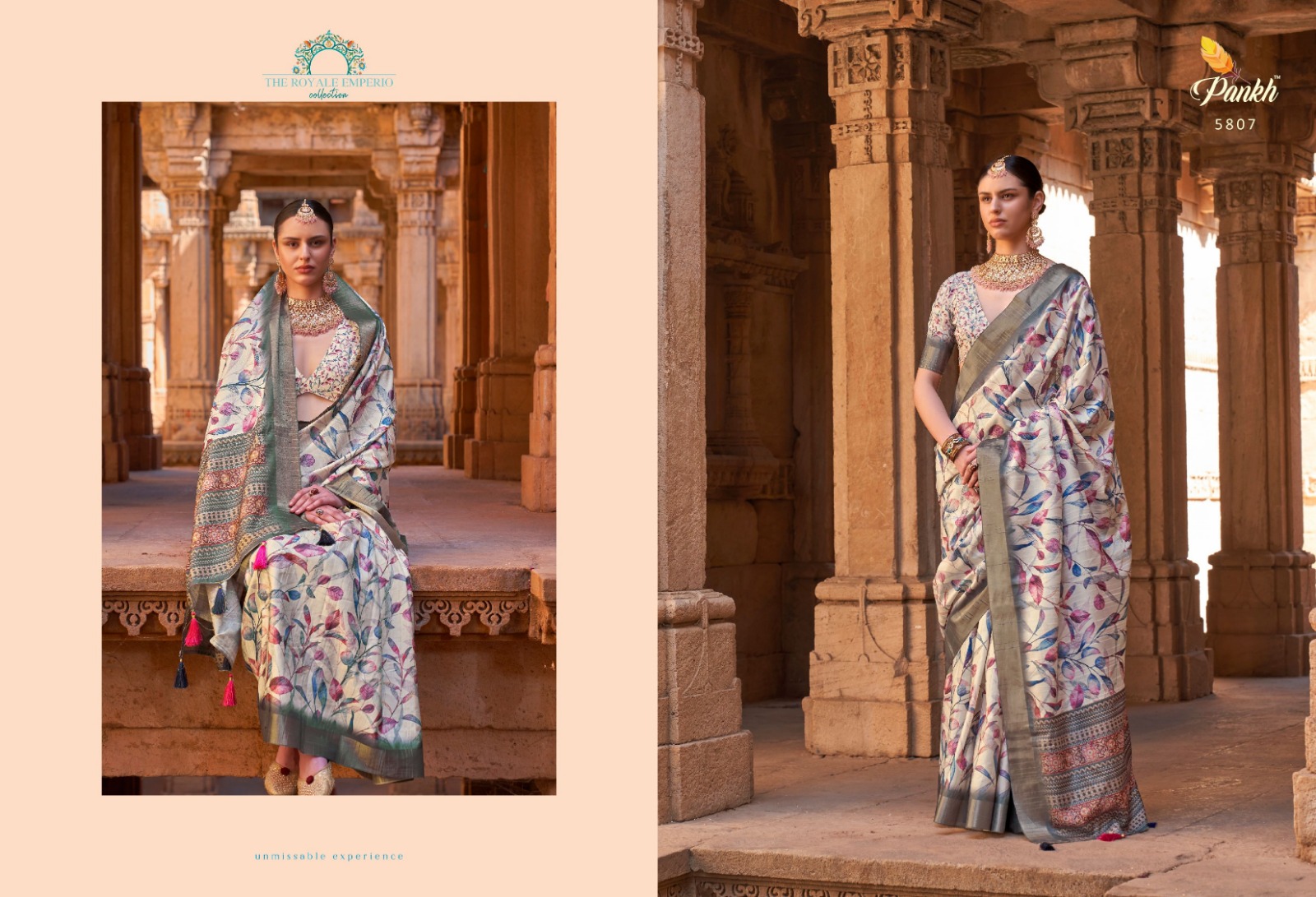 pink lotus pankh Karvaah vol 1 gotta silk catchy look saree catalog