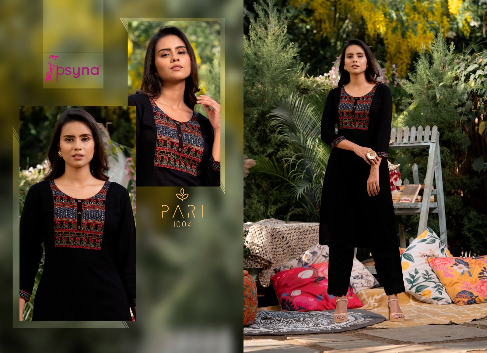 psyna pari 10 rayon elegant kurti catalog