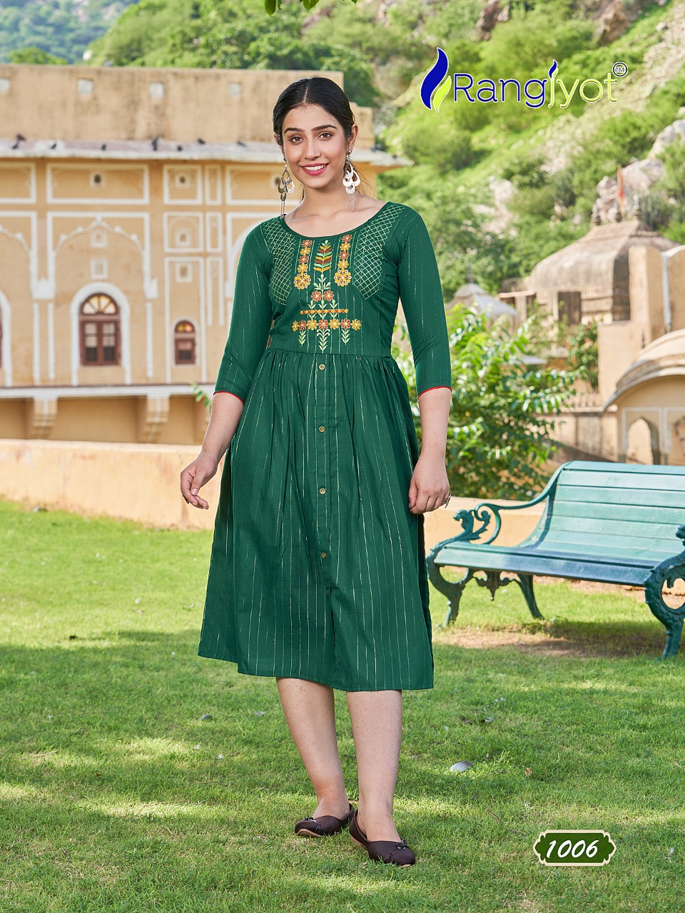 rangjot gracia vol 2 cotton catchy look kurti catalog