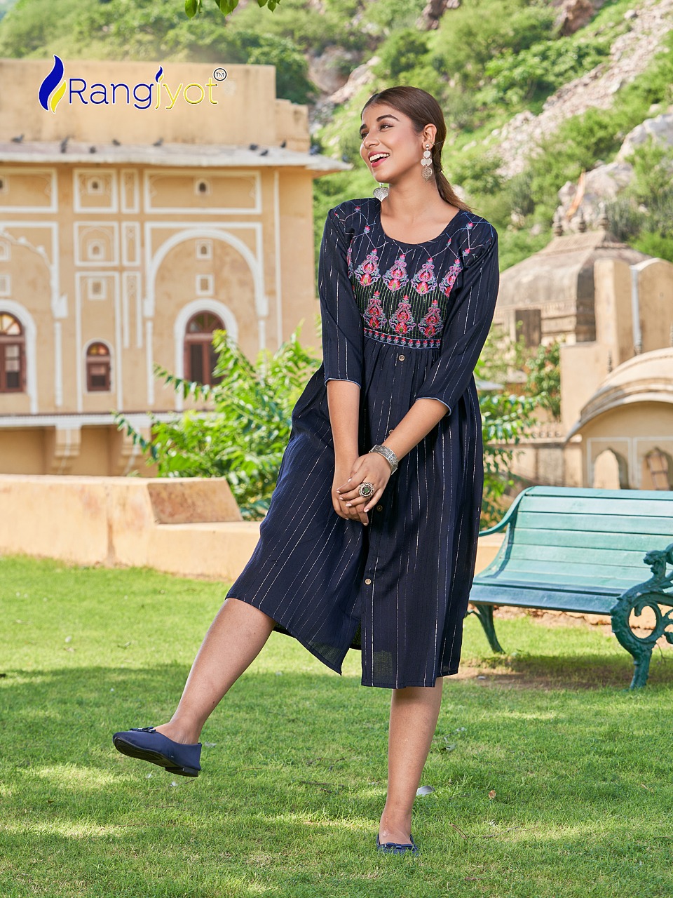 rangjot gracia vol 2 cotton catchy look kurti catalog