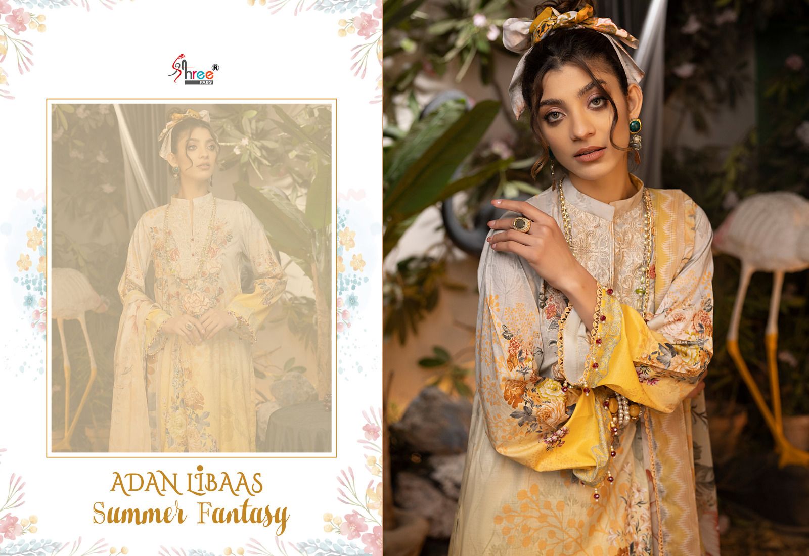 shree fabs adan libaas summer fantasy cotton exclusive print salwar suit with siffon dupatta catalog