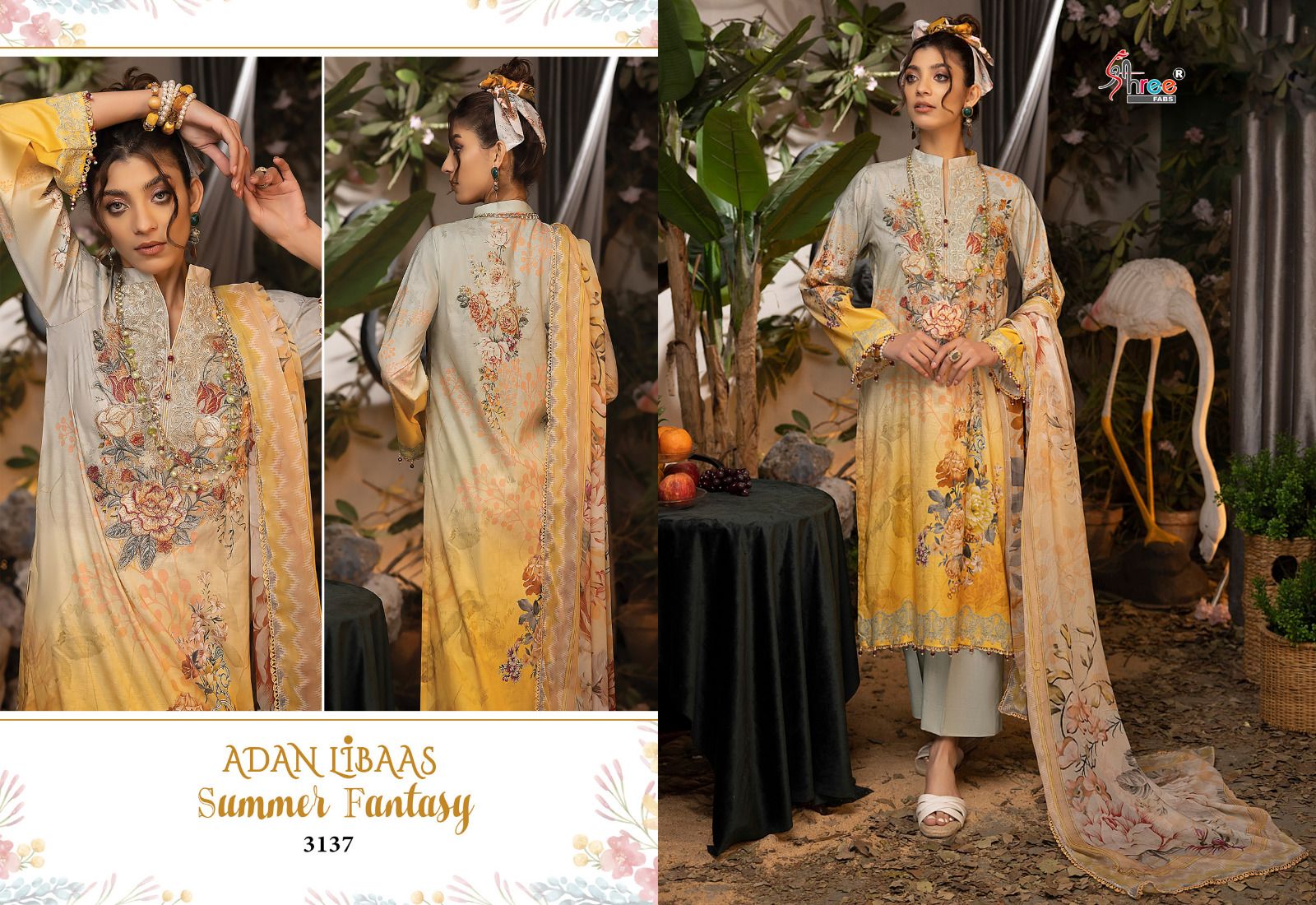 shree fabs adan libaas summer fantasy cotton exclusive print salwar suit with siffon dupatta catalog