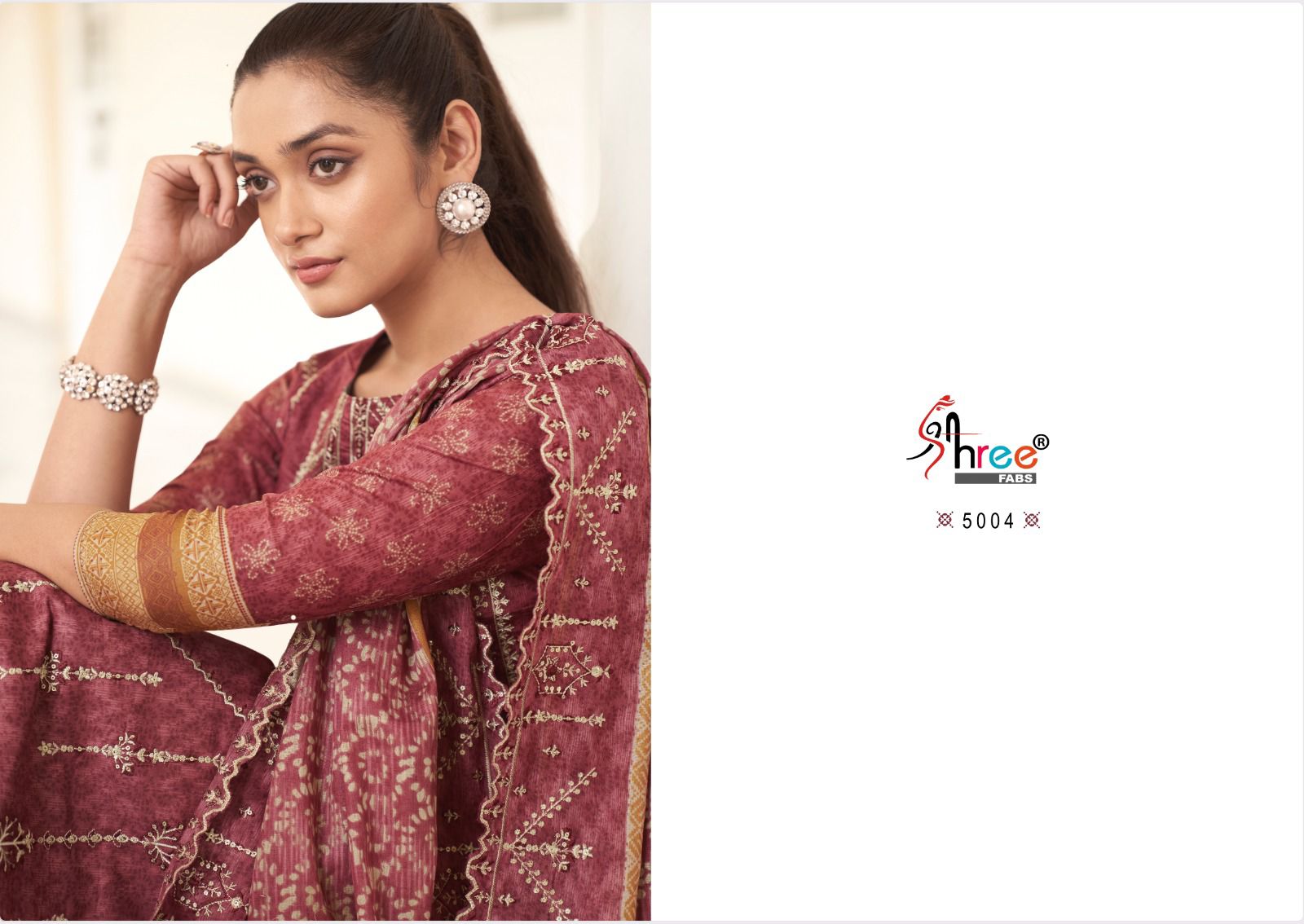 shree fabs bin saeed lawn collection vol 5 lawn astonishin look salwar suit  catalog