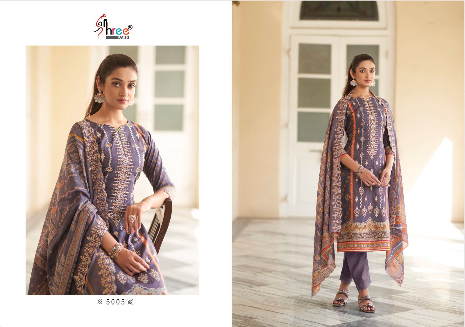 shree fabs bin saeed lawn collection vol 5 lawn astonishin look salwar suit  catalog