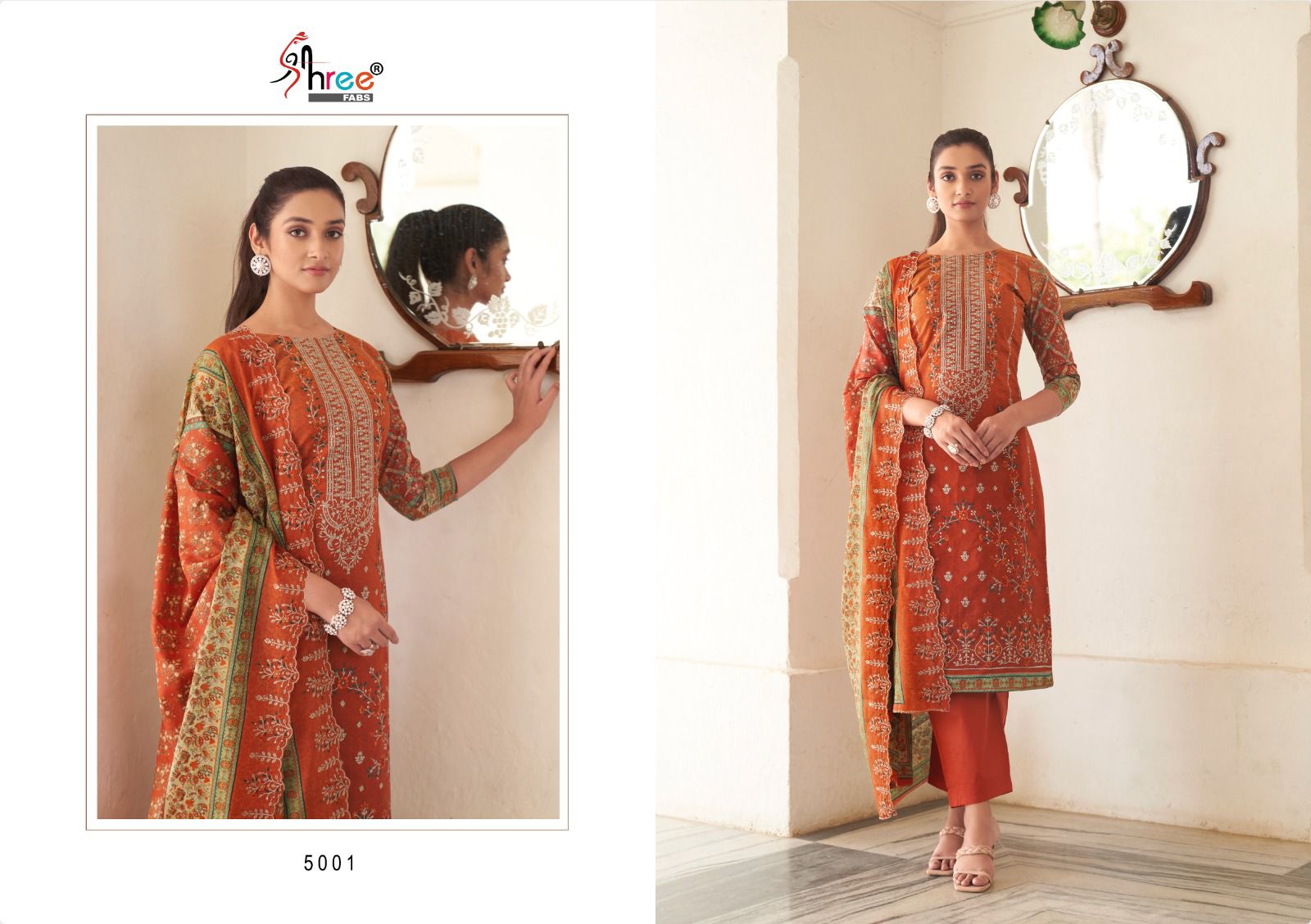 shree fabs bin saeed lawn collection vol 5 lawn astonishin look salwar suit  catalog