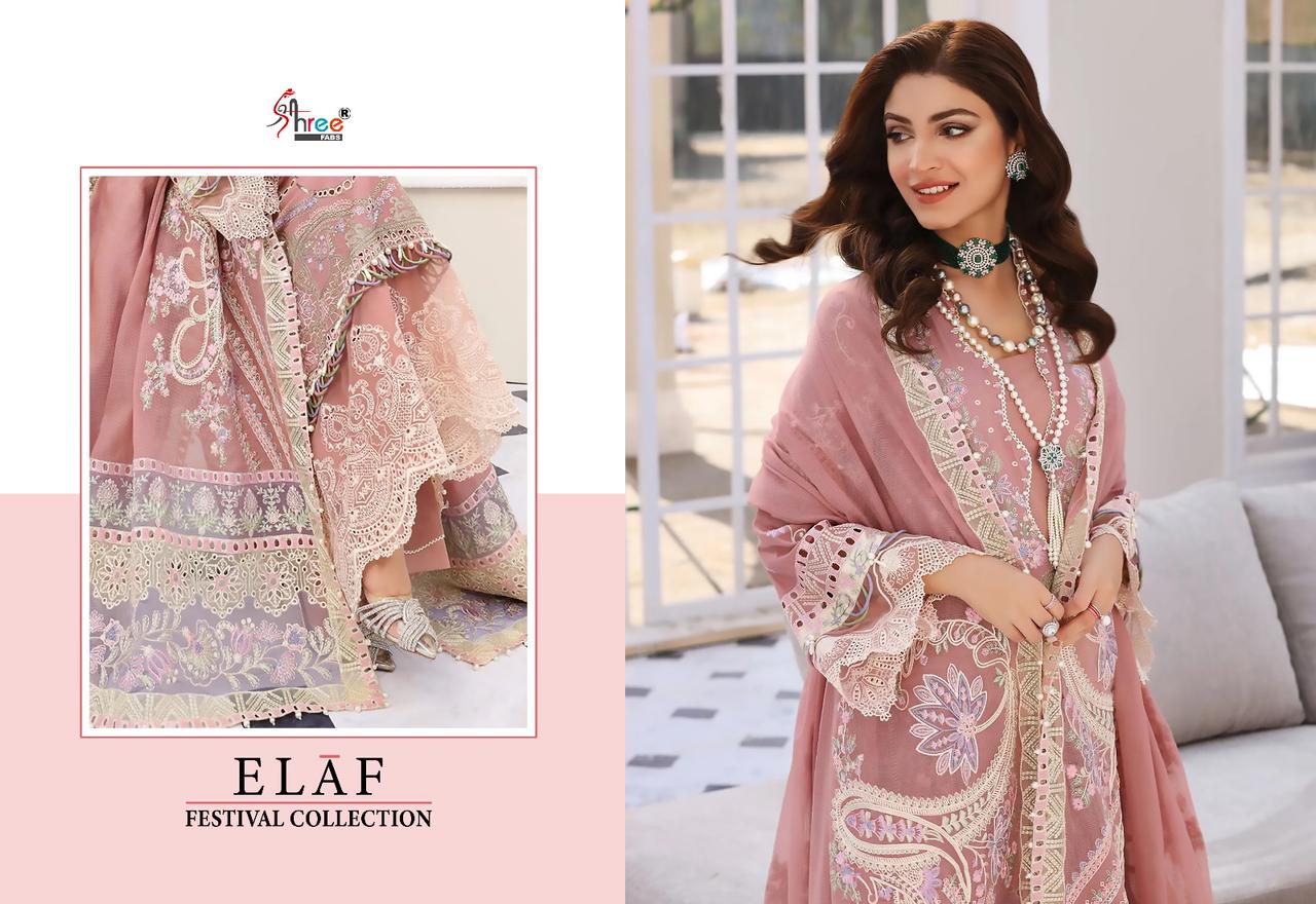 shree fabs elaf festival collection cotton gorgeous look salwar suit catalog