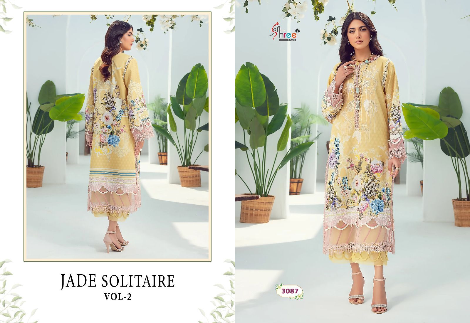 shree fabs jade solitaire 02 cotton decent embrodiery look salwar suit with cotton dupatta catalog