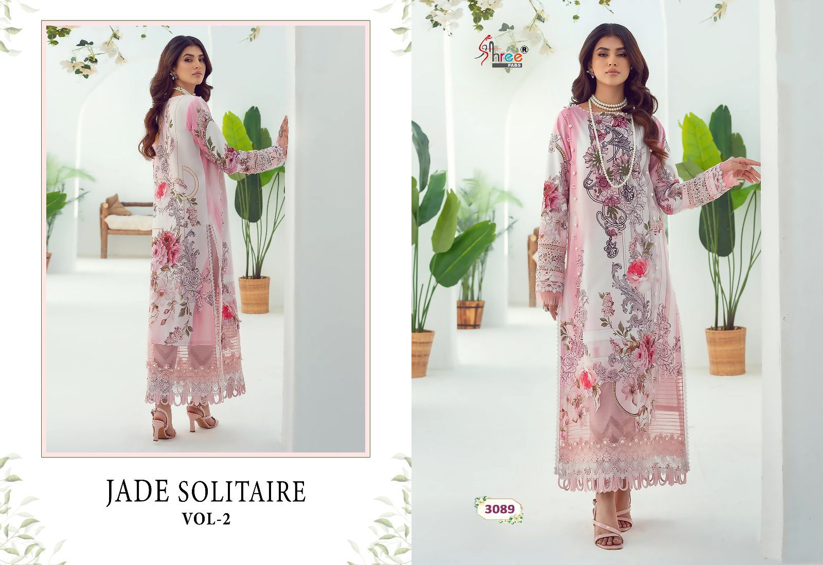 shree fabs jade solitaire 02 cotton decent embrodiery look salwar suit with cotton dupatta catalog