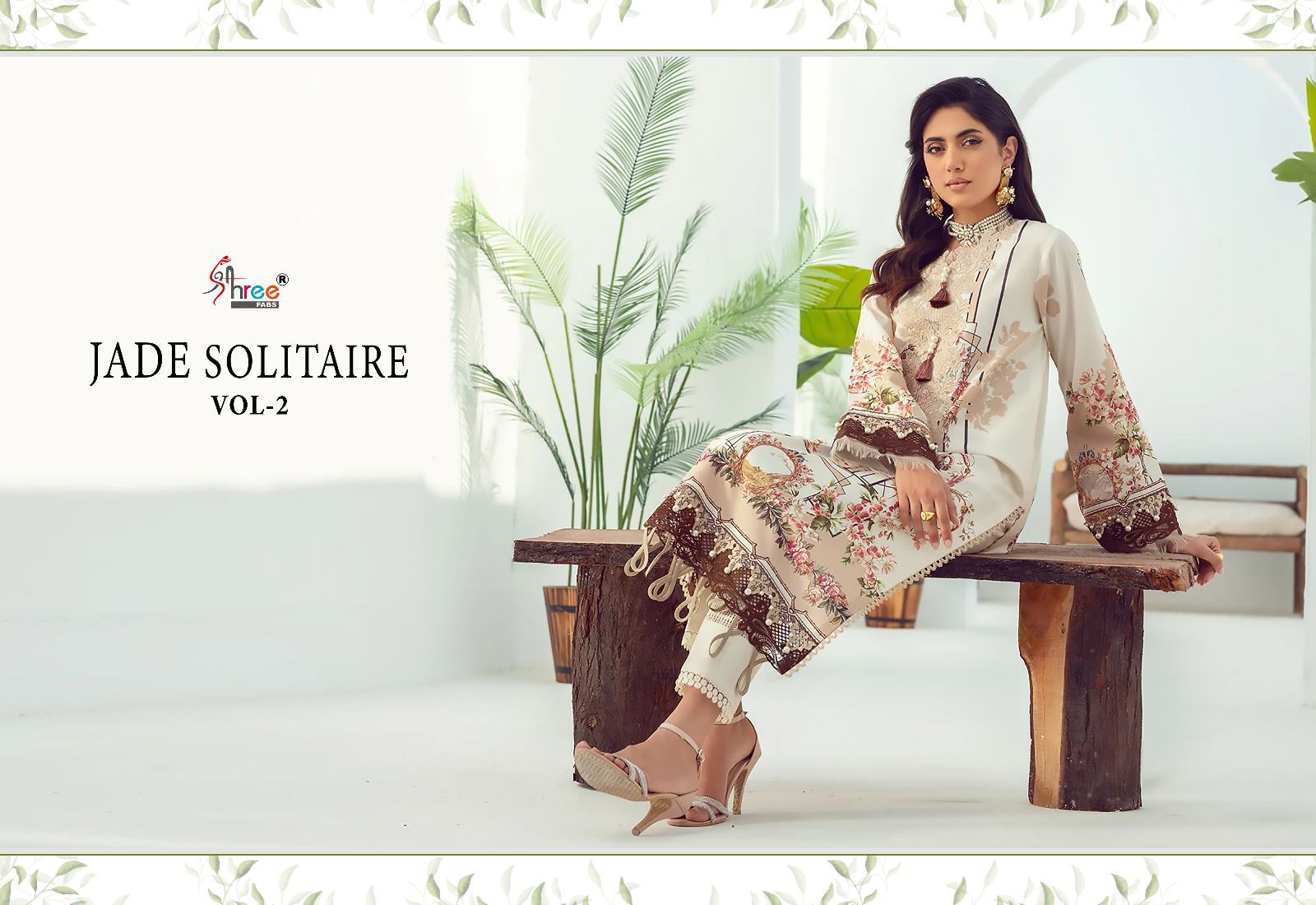 shree fabs jade solitaire 02 cotton decent embrodiery look salwar suit with cotton dupatta catalog