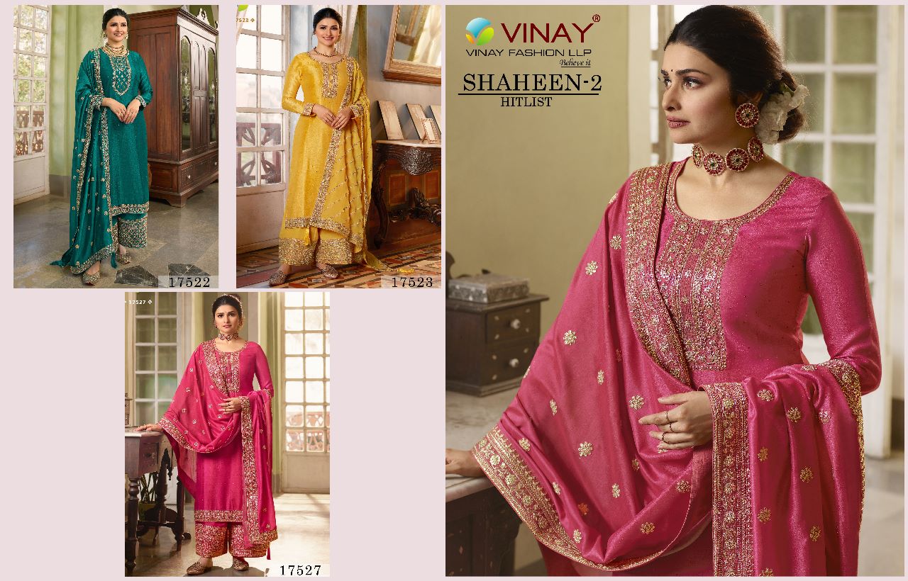 vinay fashion kaseesh shaheen 2 hitlist georgette innovative look salwar suit catalog