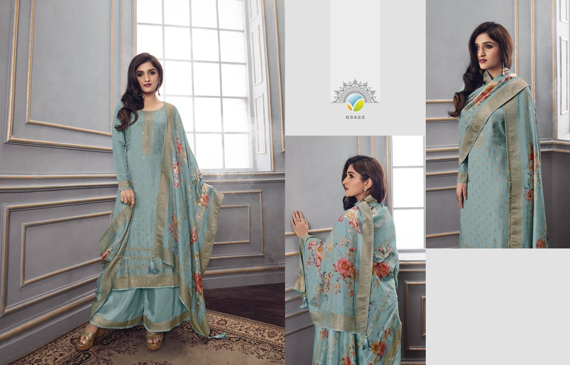 vinay fashion kaseesh zareena vol 7 dola jaquard gorgeous look gawon catalog