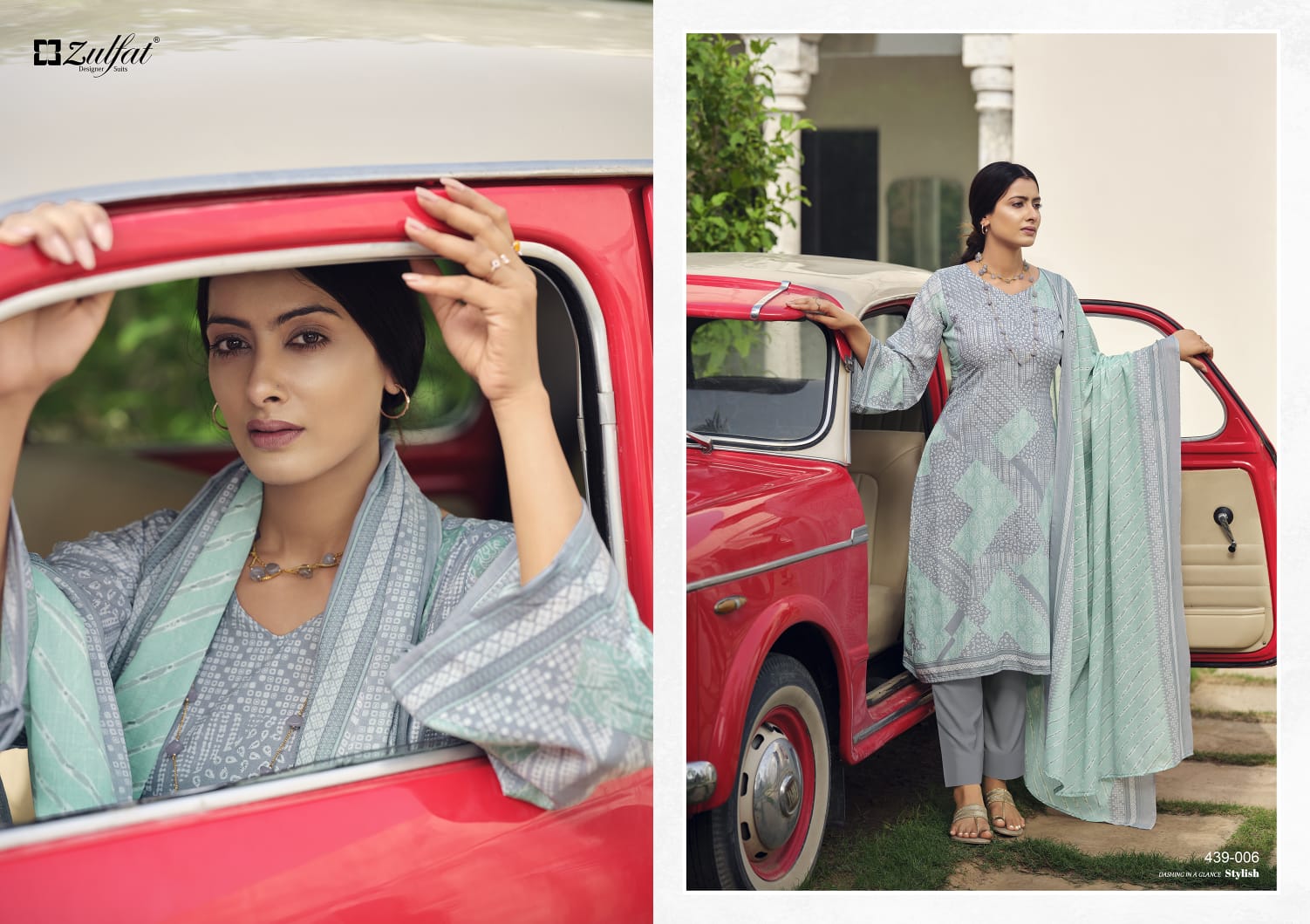 zulfat designer suit aurika cotton elegant look salwar suit catalog