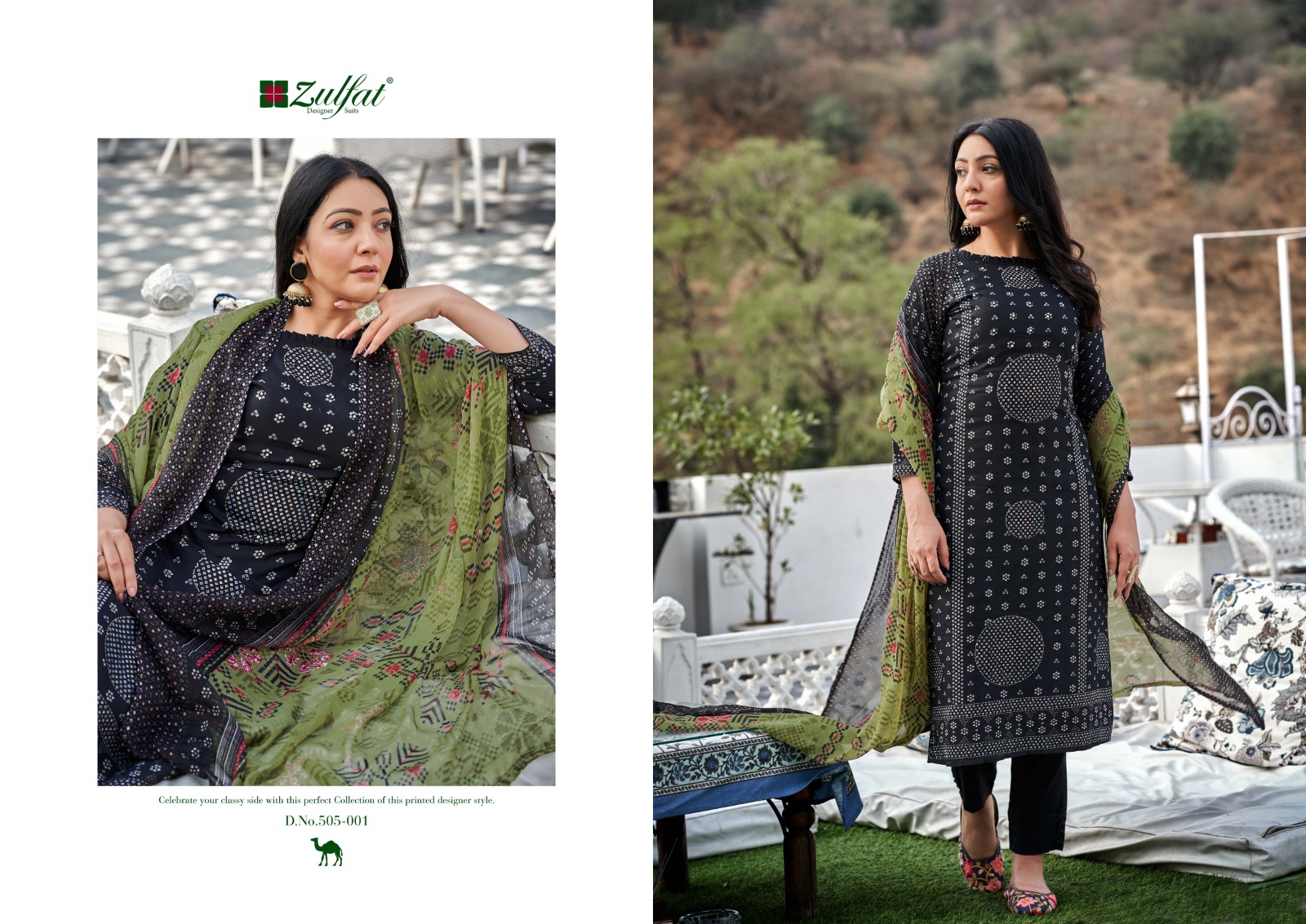 zulfat designer suit tamanna 2 cotton regal look salwar suit catalog