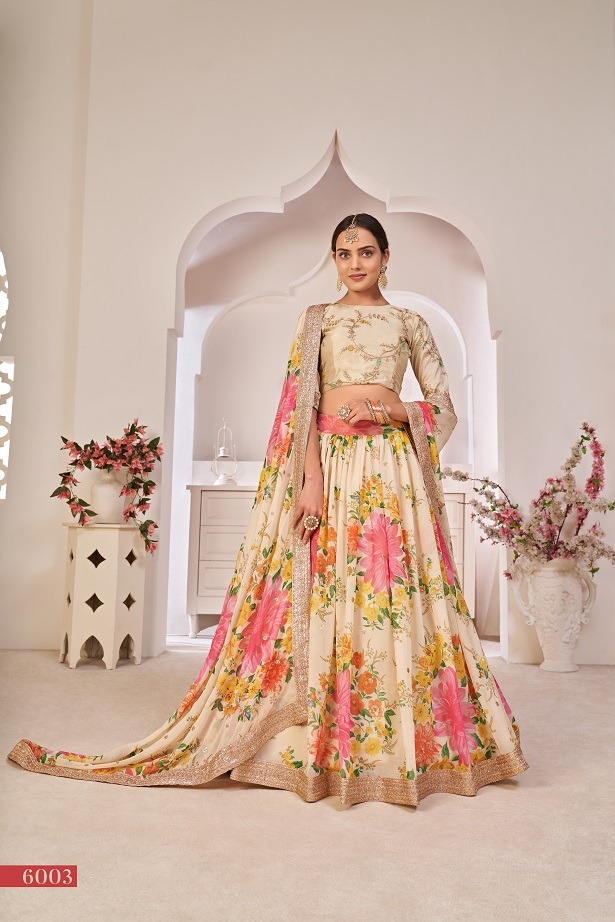 aawiya offcial lotus vol 1 Georgette elegant look lehngha single