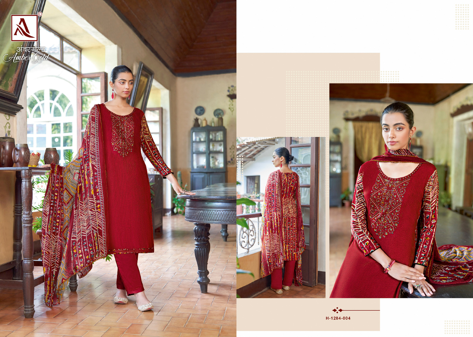 alok suit amber gold viscose elegant salwar suit catalog