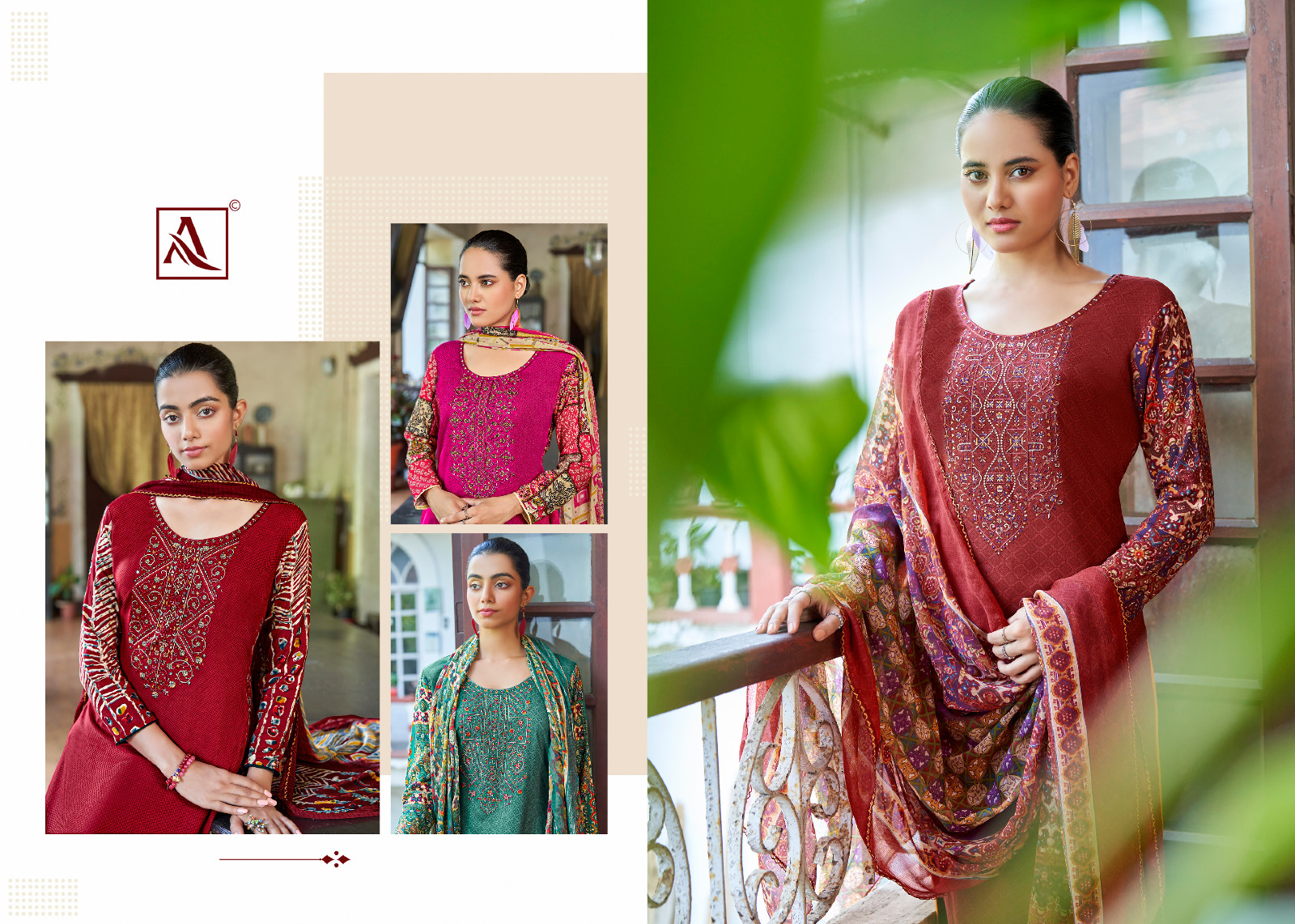 alok suit amber gold viscose elegant salwar suit catalog