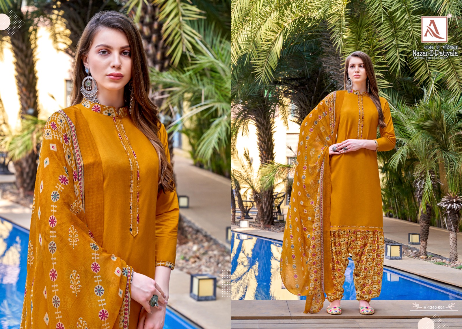 aloksuit nazar e patiyala rayon elegant salwar suit catalog