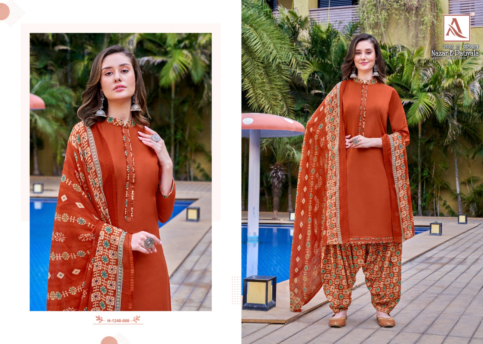 aloksuit nazar e patiyala rayon elegant salwar suit catalog