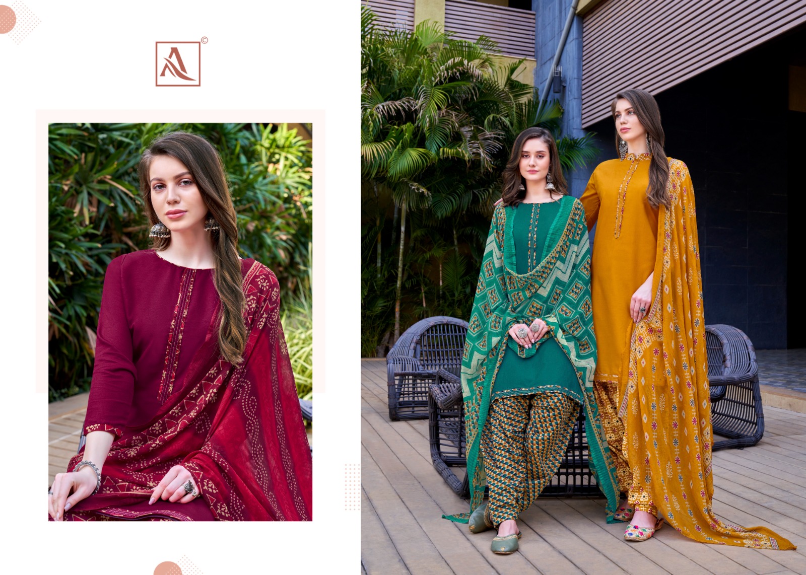 aloksuit nazar e patiyala rayon elegant salwar suit catalog