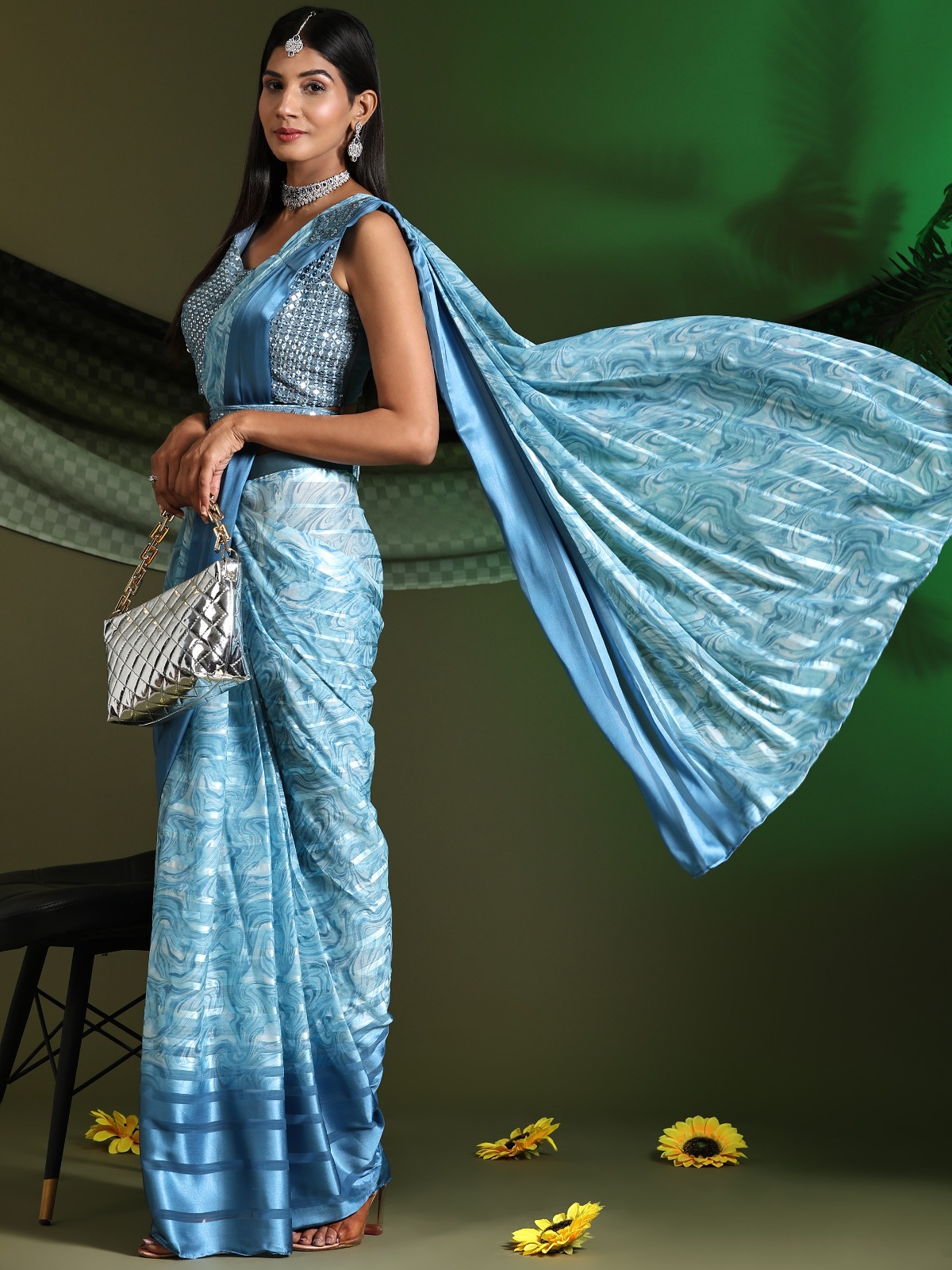 amoha trendz d no 1016353 satin astronishing look saree catalog