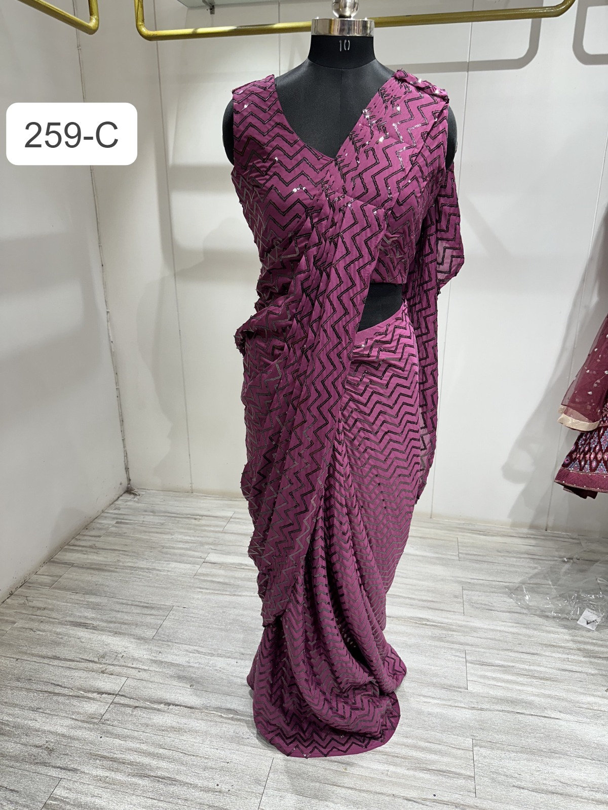 amoha trendz d no 259 Imported Fabric innovative look saree catalog