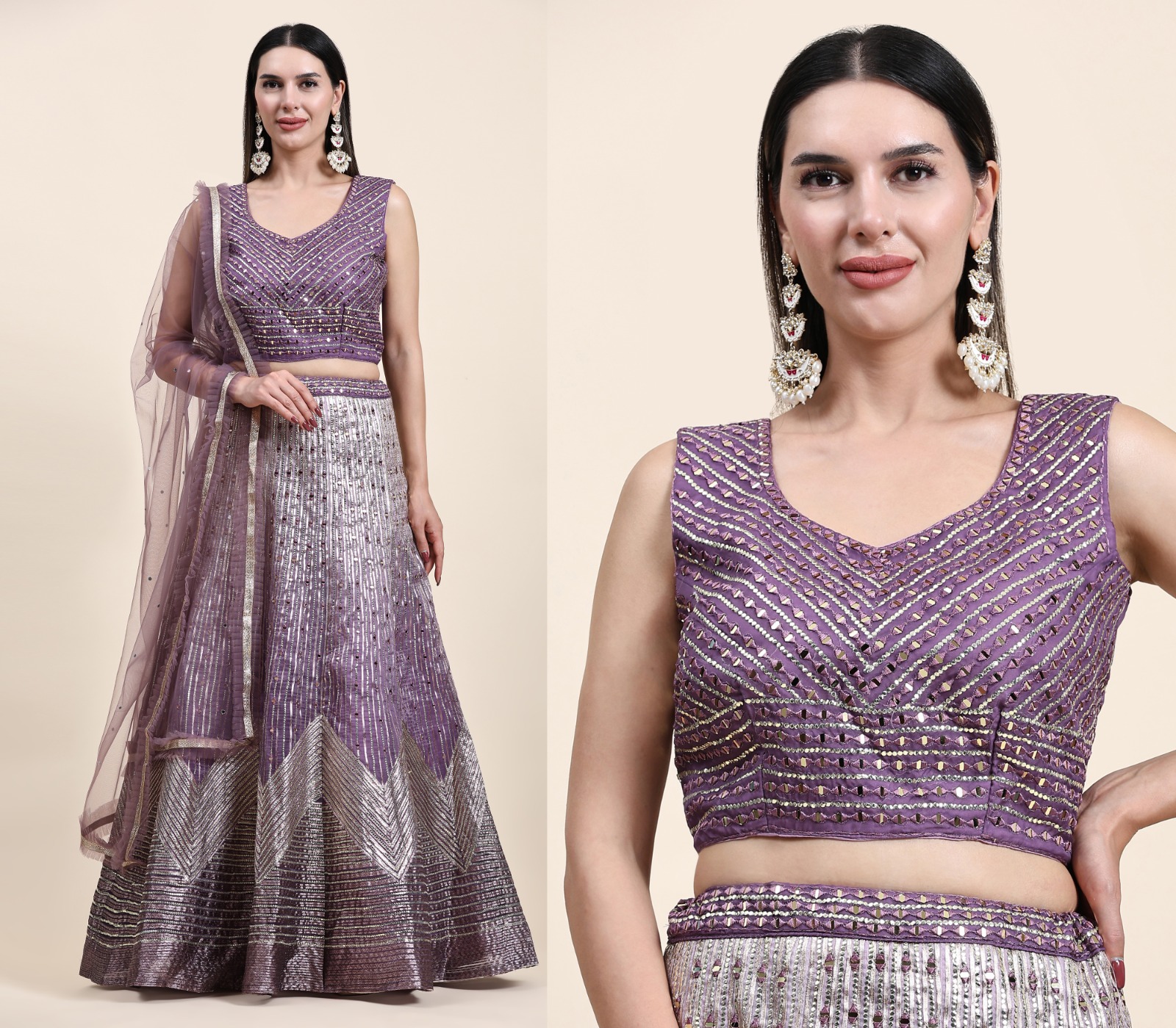 amoha trendz d no c 2040 organza decent look lehenga blouse with dupatta crop top catalog