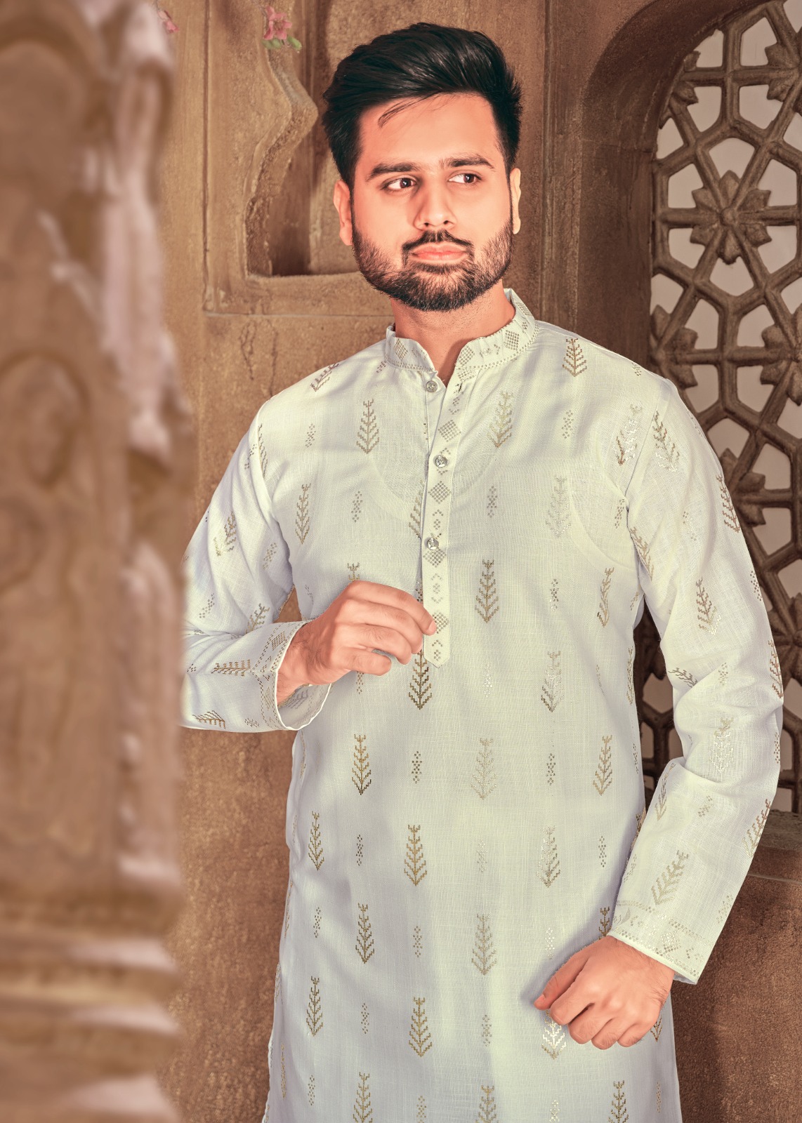 banwery fashion Royal Men V 5 cotton attrective look kurta catalog