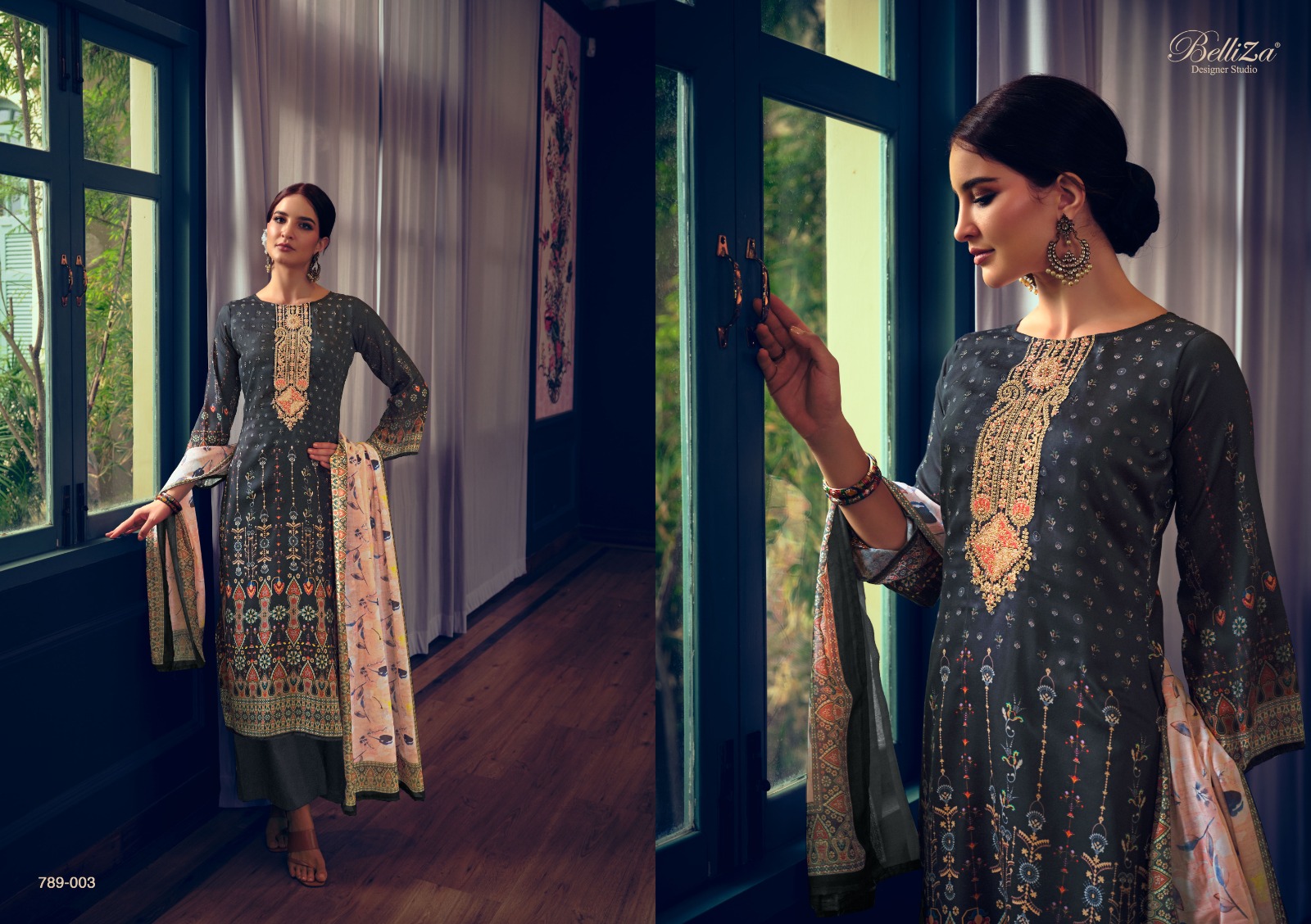 belliza designer studio Gulabo cotton exclusive print salwar suit catalog