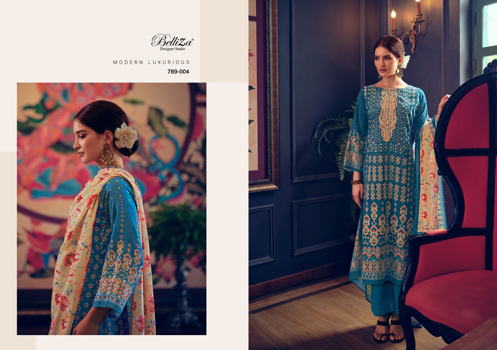 belliza designer studio Gulabo cotton exclusive print salwar suit catalog