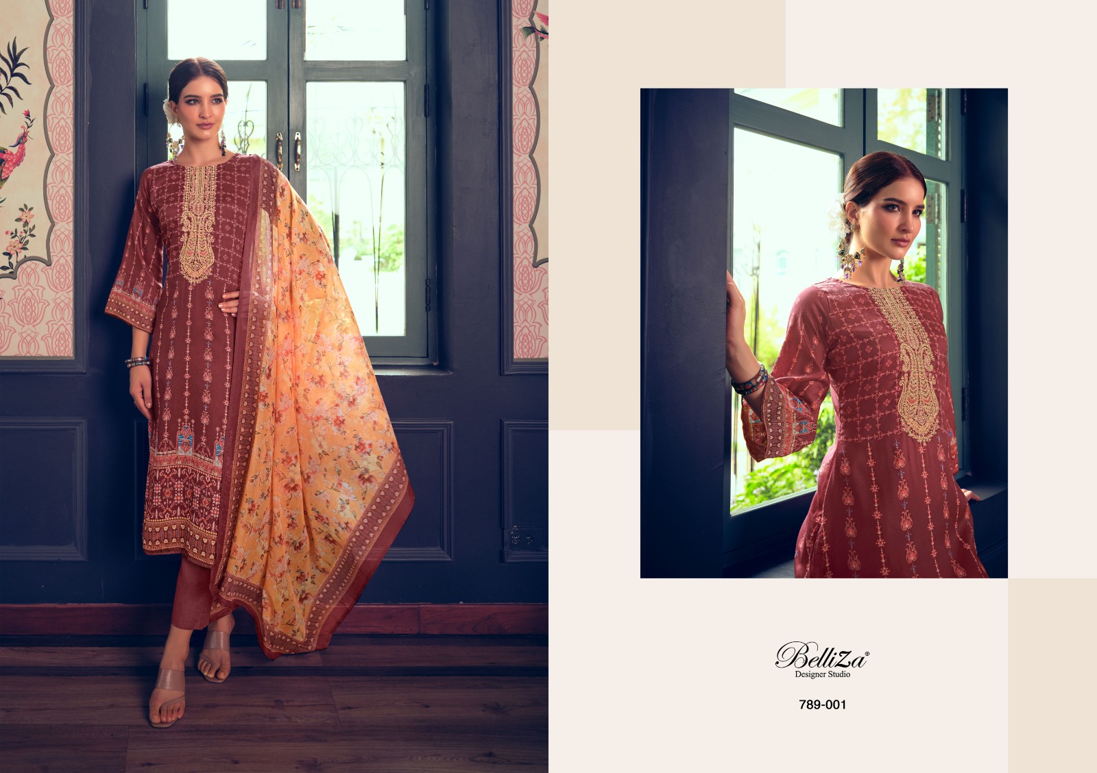 belliza designer studio Gulabo cotton exclusive print salwar suit catalog